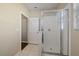 Bathroom with shower stall and tiled flooring at 509 Powder View Dr, Ruskin, FL 33570