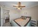 Bright bedroom with a ceiling fan and plenty of space for furniture at 509 Powder View Dr, Ruskin, FL 33570