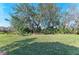 Spacious backyard with lush lawn and landscaping at 5406 Morey Farms Loop, Palmetto, FL 34221