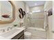 Small bathroom with tub/shower combo and vanity at 5406 Morey Farms Loop, Palmetto, FL 34221