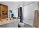 Clean bathroom with shower/tub combo and updated vanity at 5521 Bilbao Pl, Sarasota, FL 34238