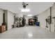 Garage with room for golf cart, bikes and storage at 8018 Sandstar Way, Sarasota, FL 34240