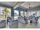 Relaxing community patio with comfortable seating and pool views at 8066 Redonda Loop, Bradenton, FL 34202