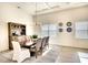 Spacious dining room featuring a wood table and hutch at 8066 Redonda Loop, Bradenton, FL 34202