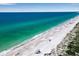 Expansive beach view with turquoise water at 821 Evergreen Way, Longboat Key, FL 34228