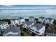 Aerial view of waterfront community with boat access at 821 Evergreen Way, Longboat Key, FL 34228