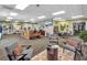 Community clubhouse lobby with seating and a reception desk at 821 Evergreen Way, Longboat Key, FL 34228