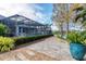 Relaxing walkway leading to the pool area with lush landscaping at 8348 9Th Avenue Nw Ter, Bradenton, FL 34209