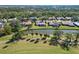 Aerial view of homes and golf course at 917 S Doral Ln, Venice, FL 34293