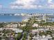 Aerial view of St. Armands Circle and surroundings at 11 Sunset Dr # 406, Sarasota, FL 34236