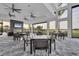 Relaxing outdoor patio with seating and golf course views at 14608 Derna Ter, Bradenton, FL 34211