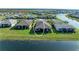 Aerial view of homes backing onto lake at 15917 Clear Skies Pl, Lakewood Ranch, FL 34211