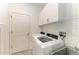 Functional laundry room equipped with modern appliances and ample storage at 15917 Clear Skies Pl, Lakewood Ranch, FL 34211
