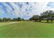 Lush green golf course with trees and a partly cloudy sky at 1712 Grande Park Dr, Englewood, FL 34223