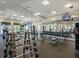 Spacious weight room with various weight equipment at 17459 Hickok Belt Loop, Bradenton, FL 34211