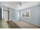 Spacious bedroom with window and neutral wall color at 1815 Vera Pl # 9, Sarasota, FL 34235