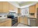 Galley style kitchen with stainless steel appliances at 1815 Vera Pl # 9, Sarasota, FL 34235
