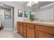 Double vanity bathroom with walk-in shower at 2202 Hyde Park St, Sarasota, FL 34239