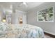 Bedroom with king-size bed and access to bathroom at 2202 Hyde Park St, Sarasota, FL 34239