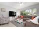 Relaxing living room with sectional sofa and large window at 2202 Hyde Park St, Sarasota, FL 34239