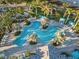 Aerial view of resort-style pool and spa at 26720 Weiskopf Dr, Englewood, FL 34223