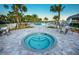 Relaxing spa pool with surrounding patio and seating at 3314 Chestertown Loop, Bradenton, FL 34211