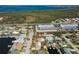 Aerial showing home's location near canal and waterway at 4419 Mangrove Point Rd, Bradenton, FL 34210