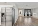 Bright living room with hardwood floors and fireplace at 4485 17Th W St, Bradenton, FL 34207