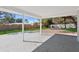 Covered patio overlooking the backyard at 4485 17Th W St, Bradenton, FL 34207