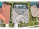 Top-down view of the house, showing its layout and surrounding area at 5112 White Ibis Dr, North Port, FL 34287