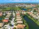 Aerial view showing home's location in a waterfront community at 531 Latitude Ln, Osprey, FL 34229