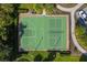 Overhead view of community pickleball and basketball courts at 531 Latitude Ln, Osprey, FL 34229