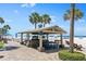 Beachside grilling station with picnic tables at 5916 Midnight Pass Rd # 103, Sarasota, FL 34242
