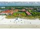 Aerial view of beachfront property with beach access and amenities at 6202 Midnight Pass Rd # 201, Sarasota, FL 34242