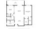 Floor plan showing a spacious condo with two bedrooms and two baths at 101 S Gulfstream Ave # 4F, Sarasota, FL 34236