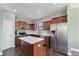 Updated kitchen featuring a center island, stainless steel appliances and recessed lighting at 10817 56Th St E, Parrish, FL 34219