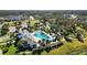 Aerial view of community pool and surrounding area at 10931 Blue Magnolia Ln, Parrish, FL 34219