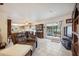 Living room with leather recliners, and view of kitchen at 1119 76Th Nw St, Bradenton, FL 34209