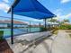 Relax under the shaded pavilion near the pickleball courts at 116 Daylily Blvd, Nokomis, FL 34275