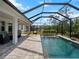 Private screened pool with plenty of sun and shade at 116 Daylily Blvd, Nokomis, FL 34275