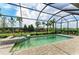 Relaxing screened pool and spa area at 16446 Slate Pl, Bradenton, FL 34211