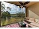 Relaxing screened lanai offers stunning golf course views at 16706 Vardon Ter # 205, Bradenton, FL 34211