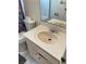 Bathroom showcasing a single sink vanity and toilet at 22389 Elmira Blvd, Port Charlotte, FL 33952