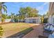 Backyard with patio and detached studio at 2329 Outer Dr, Sarasota, FL 34231