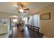 Dining area with kitchen views and simple decor at 2566 Forest Run Ct, Clearwater, FL 33761