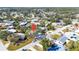 Wide aerial view showing home's location in neighborhood at 2743 Fountain Pl, Sarasota, FL 34235