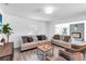 Spacious living room featuring neutral colors and a cozy atmosphere at 2743 Fountain Pl, Sarasota, FL 34235