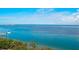 Panoramic ocean view showcasing clear blue water and distant shoreline from this waterfront property at 380 Gulf Of Mexico Dr # 536, Longboat Key, FL 34228