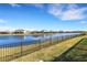 Waterfront property with lake view and fenced backyard at 5035 Seafoam Trl, Bradenton, FL 34211