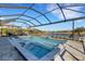 Inviting, large pool with spa and screened enclosure at 5035 Seafoam Trl, Bradenton, FL 34211